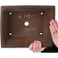 Pot à bonsaï rectangulaire non émaillé d'Izumiya (Zenigo) - 325 x 260 x 90 mm