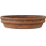 Round unglazed bonsai pot by Nanban - 362 x 362 x 83 mm
