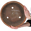 Runder, unglasierter Bonsai-Topf von Nanban – 362 x 362 x 83 mm