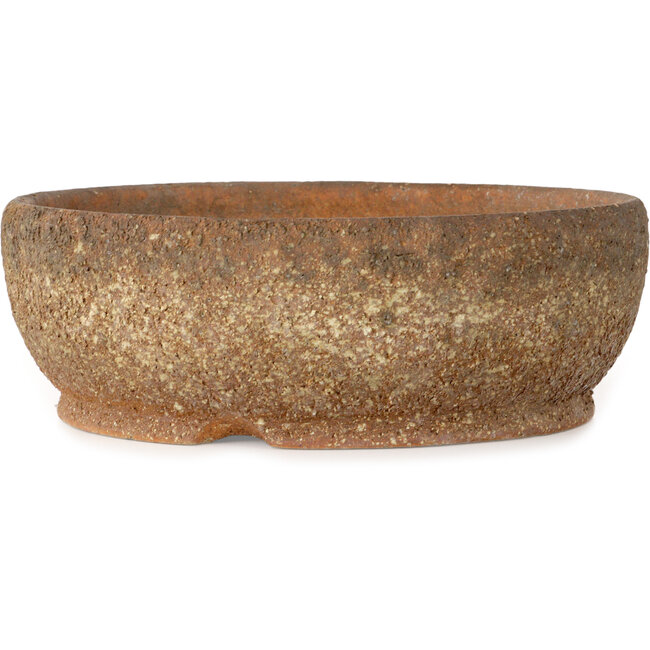 Round unglazed bonsai pot - 305 x 305 x 107 mm