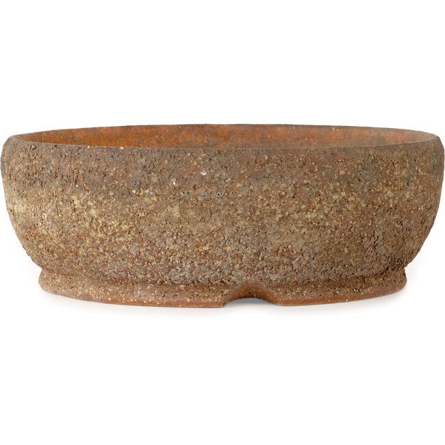 Ronde, ongeglazuurde bonsaipot - 305 x 305 x 107 mm
