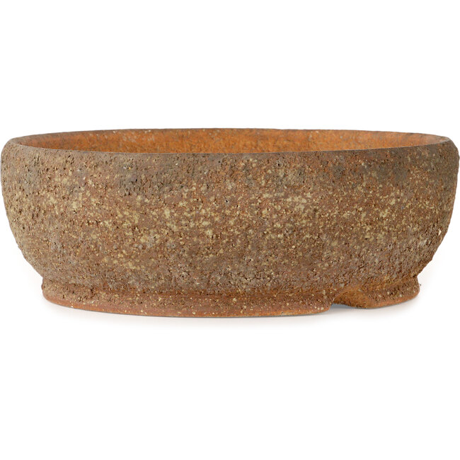 Ronde, ongeglazuurde bonsaipot - 305 x 305 x 107 mm