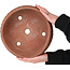 Ronde, ongeglazuurde bonsaipot van Izumiya (Zenigo) - 270 x 270 x 87 mm