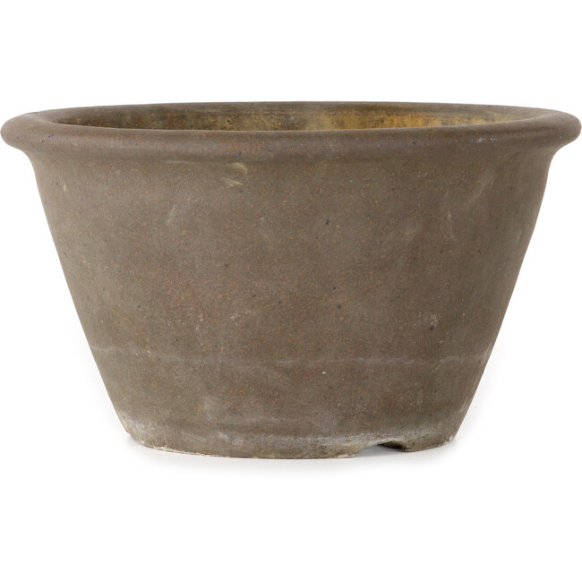 Pot à bonsaï rond non émaillé de Yamaaki Koshosen (deuxième génération) - 242 x 242 x 140 mm