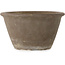 Round unglazed bonsai pot by Yamaaki Koshosen (second generation) - 242 x 242 x 140 mm