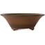Maceta redonda sin esmaltar para bonsái de Nakawatari - 230 x 230 x 83 mm