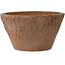 Round unglazed bonsai pot - 205 x 205 x 115 mm