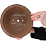 Pot à bonsaï rond non émaillé de Nakawatari - 230 x 230 x 83 mm