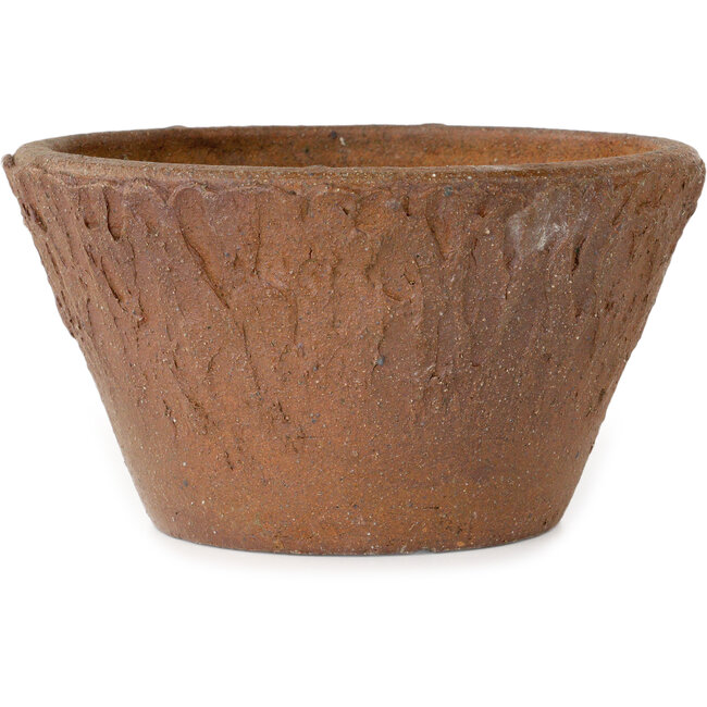 Round unglazed bonsai pot - 205 x 205 x 115 mm