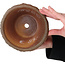 Ronde, ongeglazuurde bonsaipot - 160 x 160 x 87 mm