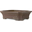Vaso bonsai rettangolare non smaltato di Yamaaki Koshosen (seconda generazione) - 425 x 340 x 115 mm