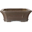 Maceta rectangular sin esmaltar para bonsái de Yamaaki Koshosen (segunda generación) - 425 x 340 x 115 mm
