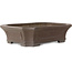 Pot à bonsaï rectangulaire non émaillé de Yamaaki Koshosen (deuxième génération) - 425 x 340 x 115 mm