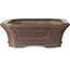 Rectangular unglazed bonsai pot by Yamaaki Koshosen (second generation) - 425 x 340 x 115 mm