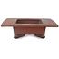 Maceta rectangular sin esmaltar para bonsái de Sanpou - 400 x 295 x 80 mm