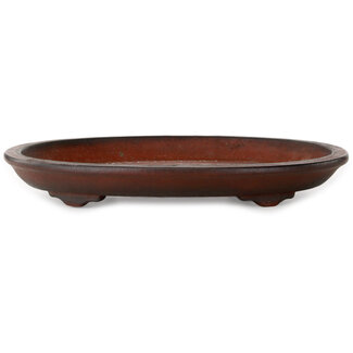 Nakawatari 356 mm oval unglazed bonsai pot by Nakawatari, China