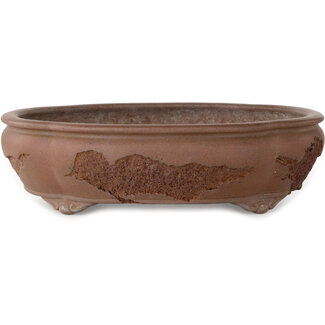  Yamaaki Pot à bonsaï mokko non émaillé de 400 mm par Yamaaki Koshosen (deuxième génération), Tokoname, Japon