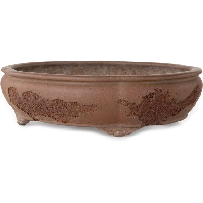 Mokko unglazed bonsai pot by Yamaaki Koshosen (second generation) - 400 x 345 x 108 mm