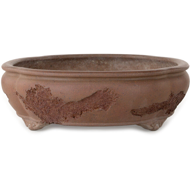 Maceta de bonsái sin esmaltar Mokko de Yamaaki Koshosen (segunda generación) - 400 x 345 x 108 mm