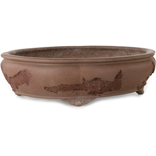 Mokko unglazed bonsai pot by Yamaaki Koshosen (second generation) - 400 x 345 x 108 mm