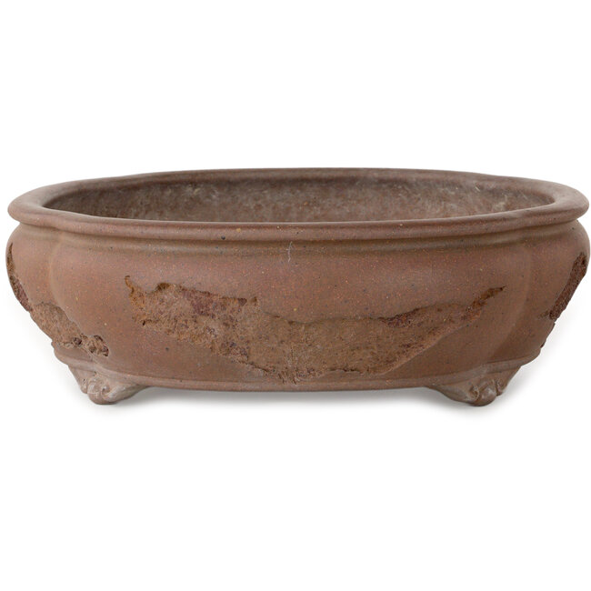 Maceta de bonsái sin esmaltar Mokko de Yamaaki Koshosen (segunda generación) - 400 x 345 x 108 mm