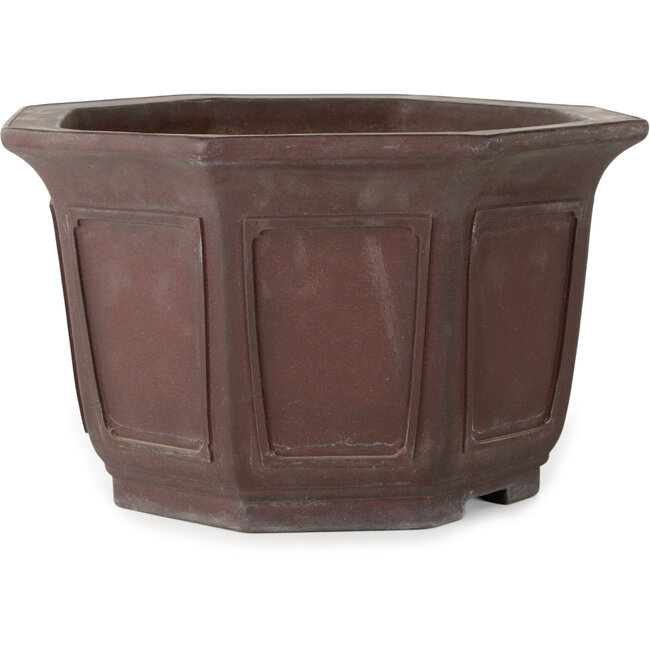 Vaso bonsai ottagonale non smaltato di Yamaaki - 352 x 352 x 207 mm