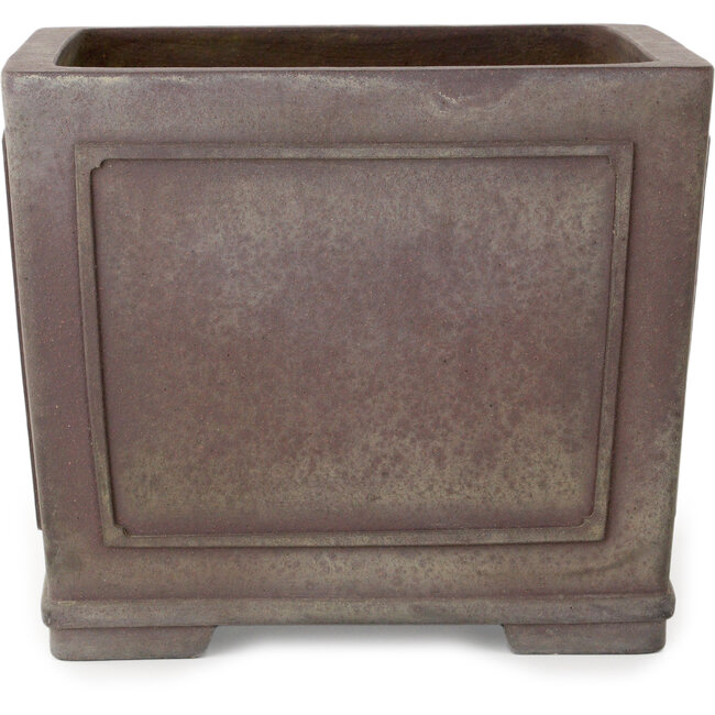 Vaso bonsai quadrato non smaltato di Yamaaki - 243 x 243 x 203 mm