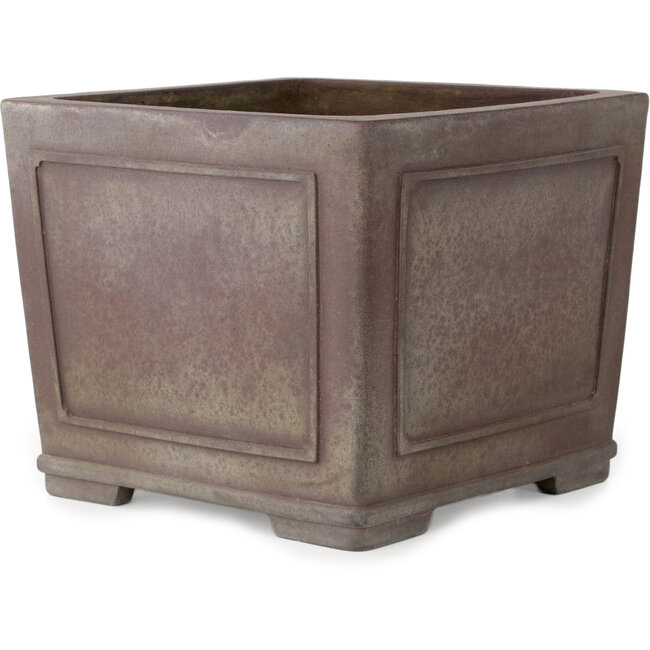 Pot à bonsaï carré non émaillé de Yamaaki - 243 x 243 x 203 mm