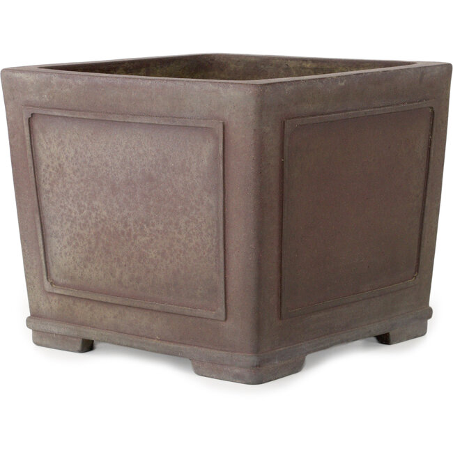 Pot à bonsaï carré non émaillé de Yamaaki - 243 x 243 x 203 mm