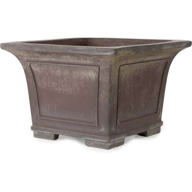 Pot à bonsaï carré non émaillé de Yamaaki - 313 x 313 x 213 mm
