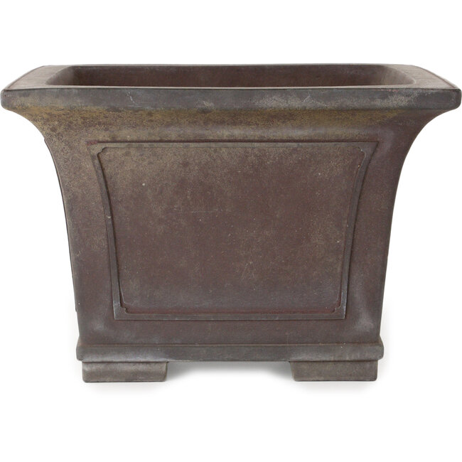 Pot à bonsaï carré non émaillé de Yamaaki - 313 x 313 x 213 mm