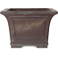 Pot à bonsaï carré non émaillé de Yamaaki - 313 x 313 x 213 mm
