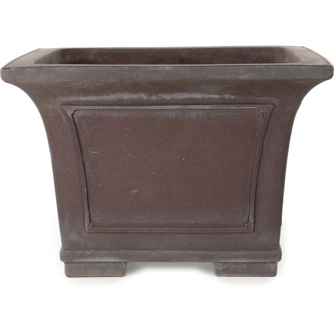 Pot à bonsaï carré non émaillé de Yamaaki - 313 x 313 x 213 mm