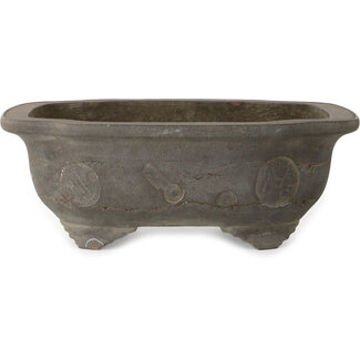  Yamaaki 445 mm mokko unglazed bonsai pot by Yamaaki Shosen/Akitsugu/Juudo (first generation), Tokoname, Japan