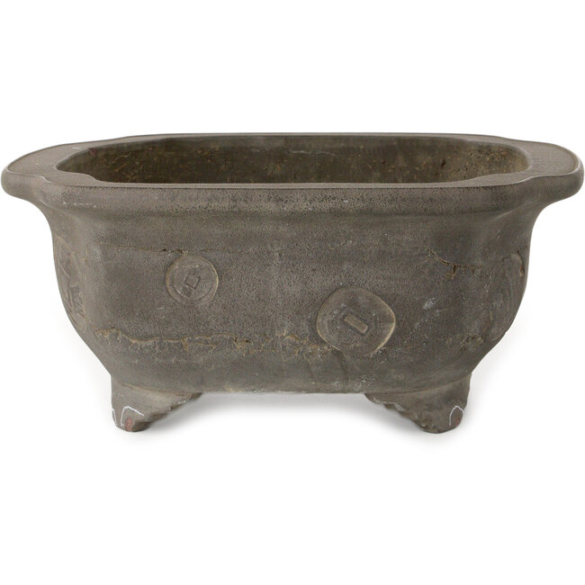 Vaso bonsai Mokko non smaltato di Yamaaki Shosen/Akitsugu/Juudo (prima generazione) - 445 x 375 x 158 mm