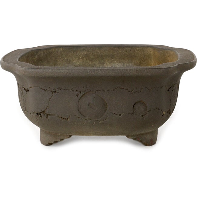 Vaso bonsai Mokko non smaltato di Yamaaki Shosen/Akitsugu/Juudo (prima generazione) - 383 x 325 x 135 mm