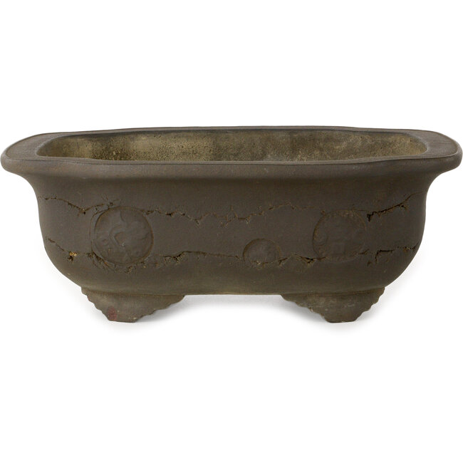 Pot à bonsaï Mokko non émaillé par Yamaaki Shosen/Akitsugu/Juudo (première génération) - 383 x 325 x 135 mm