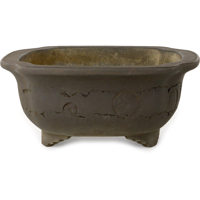 Vaso bonsai Mokko non smaltato di Yamaaki Shosen/Akitsugu/Juudo (prima generazione) - 383 x 325 x 135 mm