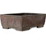 Rectangular unglazed bonsai pot by Sanko (Yamato, Mitsuo Yamada) - 417 x 323 x 148 mm