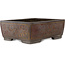 Rectangular unglazed bonsai pot by Sanko (Yamato, Mitsuo Yamada) - 417 x 323 x 148 mm