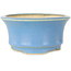 Ronde blauwe bonsaipot van Horie Bikoh - 110 x 110 x 55 mm