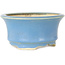 Runder blauer Bonsai-Topf von Horie Bikoh – 110 x 110 x 55 mm