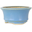 Ronde blauwe bonsaipot van Horie Bikoh - 110 x 110 x 55 mm