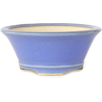 Horie Bikoh Maceta redonda para bonsái azul de 108 mm de Horie Bikoh, Fukushima