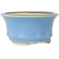 Vaso bonsai rotondo blu di Horie Bikoh - 110 x 110 x 55 mm