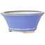 Vaso bonsai rotondo blu di Horie Bikoh - 108 x 108 x 48 mm