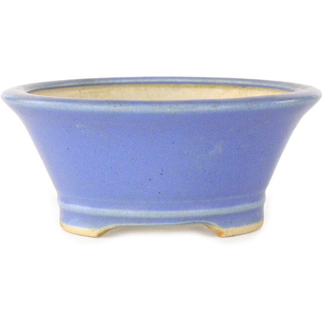 Pot à bonsaï rond bleu de Horie Bikoh - 108 x 108 x 48 mm