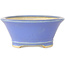 Runder blauer Bonsai-Topf von Horie Bikoh – 108 x 108 x 48 mm