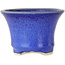 Pot à bonsaï rond bleu de Horie Bikoh - 105 x 105 x 73 mm