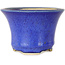 Runder blauer Bonsai-Topf von Horie Bikoh – 105 x 105 x 73 mm